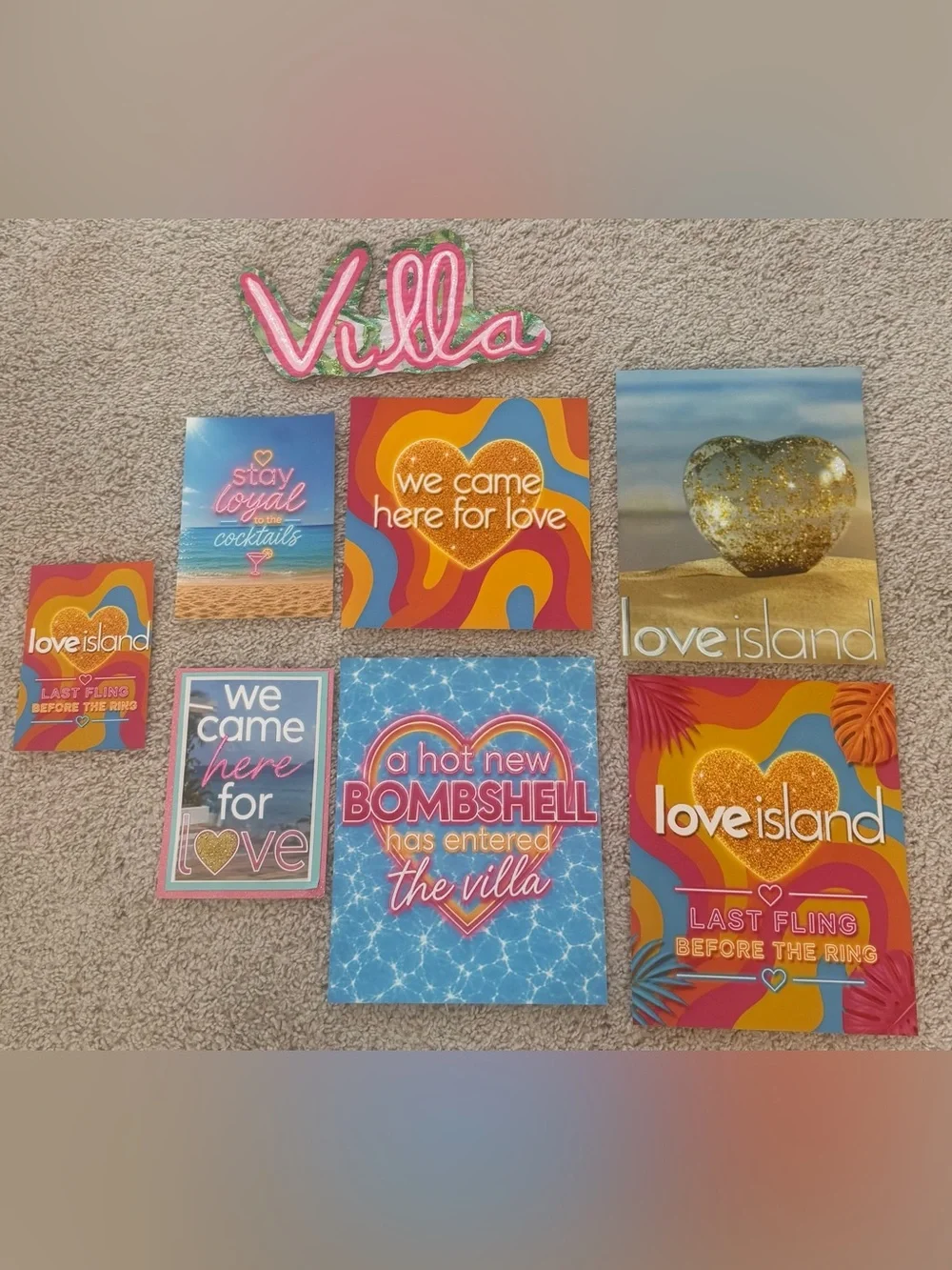 Love Island Bombshell Bride Bachelorette party decor lot